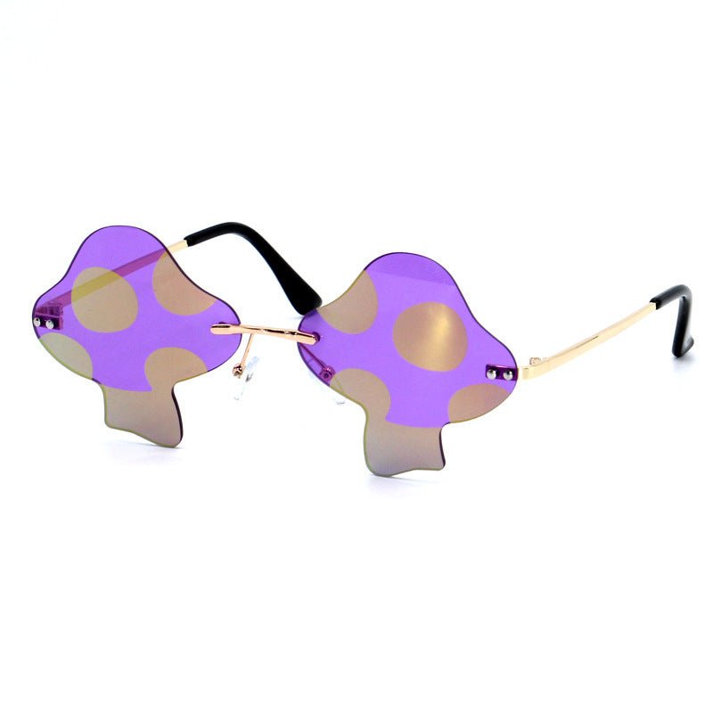 Mushroom Sunglasses Rimless Sunglasses - silverfoxgoods